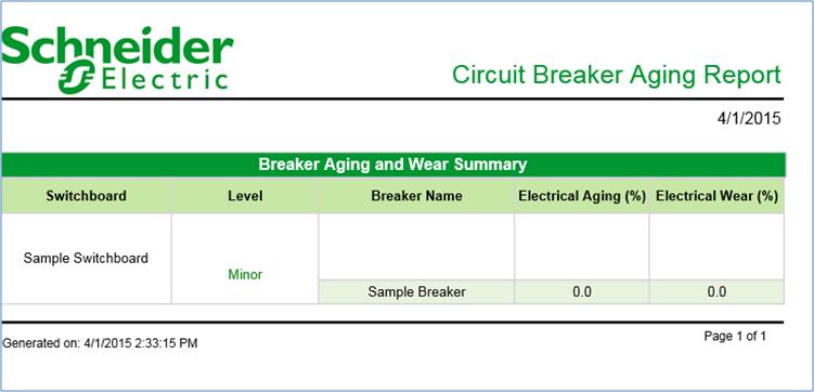 Circuit Breaker Aging Guide Circuit Breaker Aging Configuration Tool Include Breakers with Minor Aging and Wear - Select Yes or No.