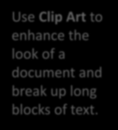 Use Clip Art to