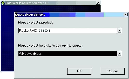RocketRAID 2640X4 Web-RAID Management Interface Driver and Software CD The retail box includes a Driver and Software CD.