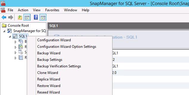 3 Figure 3-3: 4. Expand SnapManager for SQL Server in the left pane. 5.
