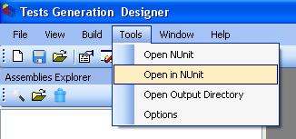 Build menu. You can now load this test-case in NUnit (if this is a fixture), or use it as a test-case (if this is a test-case).