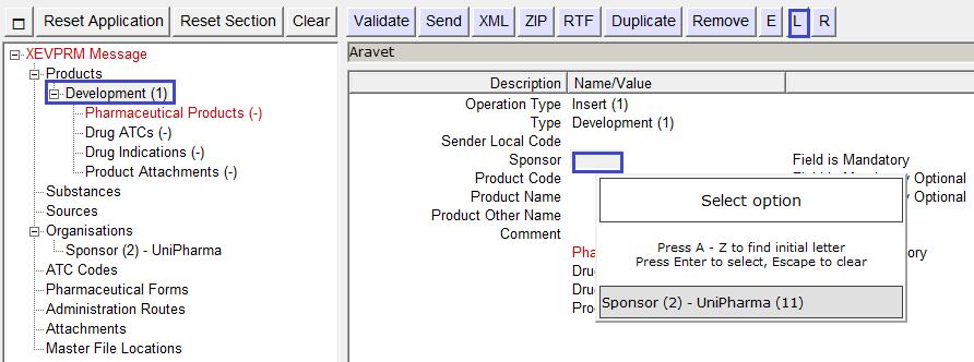 Any information that is not present in the available look-up fields can be added using the same process described above.