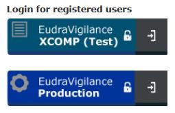2. EVWEB 2.1. Accessing EVWEB To access EVWEB Training Environment, go to: https://eudravigilance-training.ema.europa.eu/x/ To access EVWEB Production environment or EVWEB test (i.e. XCOMP) environment, go to the EudraVigilance webpage.
