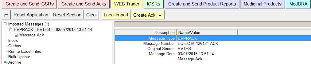 2.11.1.1. Importing a Message created using Bulk Update Manager tool Once a user has generated the updated
