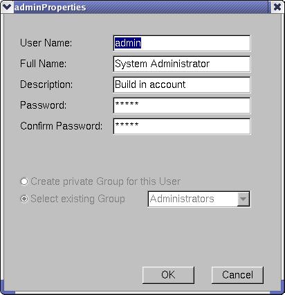DX SYSTEM Button Function Add User Add group Delete Properties Save Creating a User To create a User: Press. The Users box appears. See Figure 22.