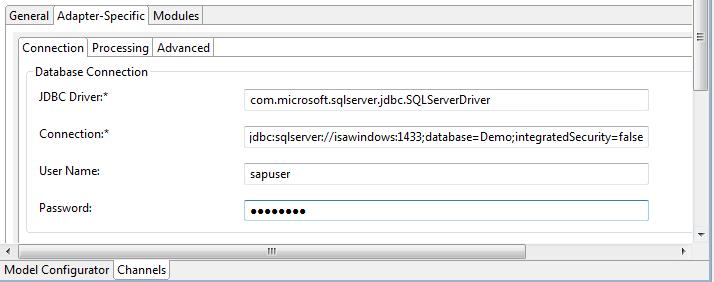 MSSQL configuration. JDBC Driver: com.microsoft.sqlserver.jdbc.