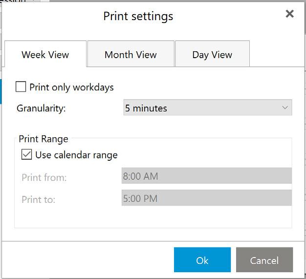 . This will bring up the event editing box where you can create a new Calendar event. Print By clicking the Print button you will be redirected directly to the Print window.