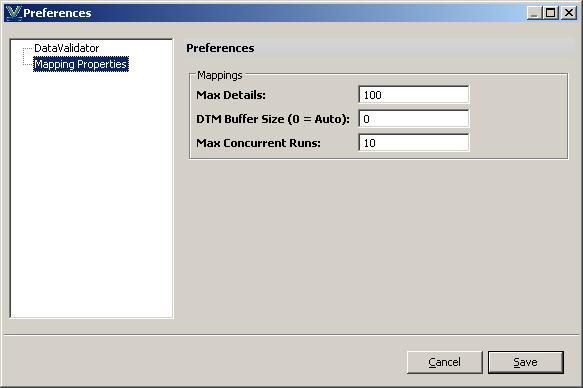 Configuring Data Validation Option and PowerCenter Performance Settings Several settings were required in order to optimize the performance of large Data Validator PowerCenter jobs.