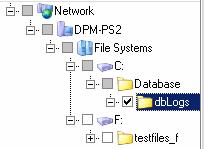 Appendix H - Working with DPM 293 Restore data to the production server by selecting the instance from the production server path (as shown).