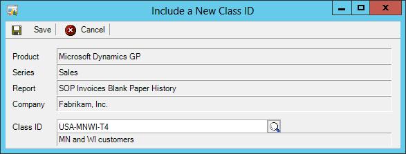If all Class ID Records will use the same report and settings, you do not need to add Class ID Record entries.