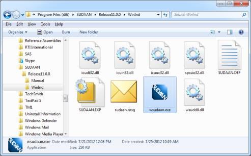 5. SUDAAN STANDALONE WINDOWS USERS GUIDE This chapter will introduce you to the special features of the Standalone Windows Version of SUDAAN (Individual, Network, or Server version).
