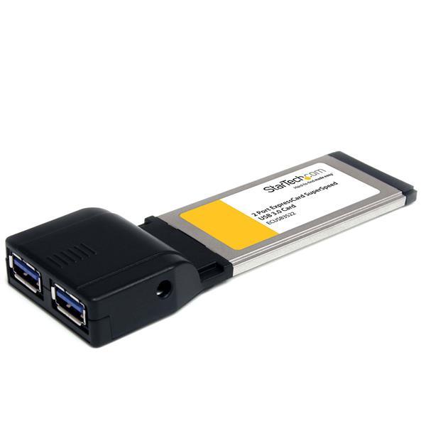 2 Port ExpressCard SuperSpeed USB 3.0 Card Adapter with UASP Support Product ID: ECUSB3S22 The ECUSB3S22 2-Port ExpressCard USB 3.0 Card adds 2 SuperSpeed USB 3.