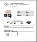 5 2 Installing the VoIP Loudspeaker Amplifier 2.1 Parts List Table 2-1 