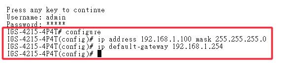 Figure 6-2: IP Address Screen 5. Repeat Step 1 to check if the IP address is changed.