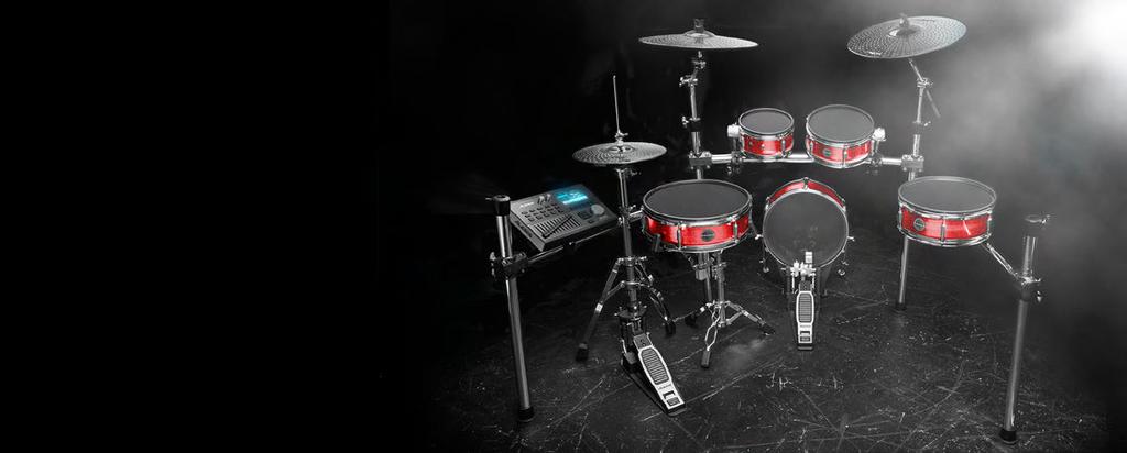 Nitro Module 40 ready-to-play kits 385 drum and percussion sounds Dynamic and comfortable pads for great feel, natural