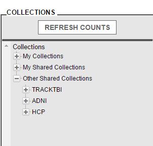 1 2 3 My Shared Collections' This directory is nested within My Collections and it will contain any collection that has been shared with you by a Co- Investigator.