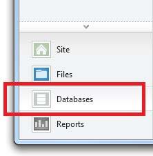 The ribbon changes to show database-related tasks. In the ribbon, click New Database.