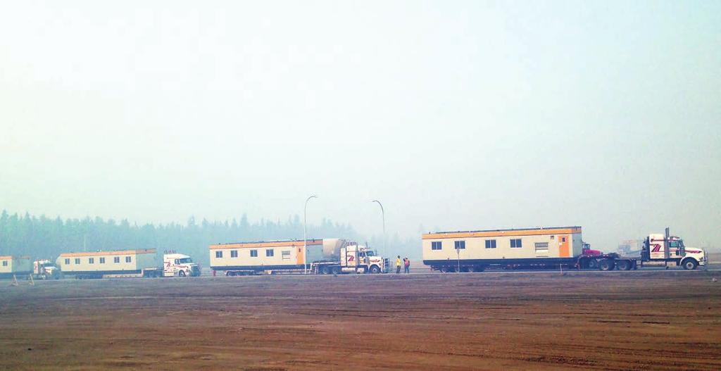 ATCO responded by opening its doors to Creeburn Lake Lodge and Barge Landing Lodge,just 63km north of Fort McMurray, to evacuating residents.