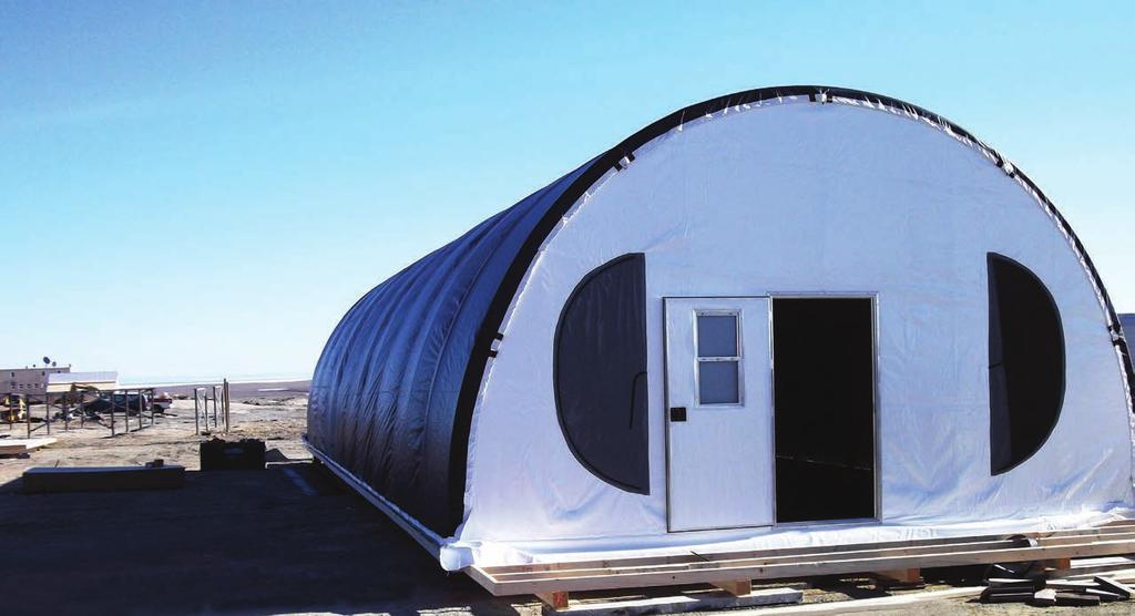 In 2013 and again in 2014, Defense Construction Canada awarded ATCO the supply, installation and maintenance of a full service soft-walled temporary camp at Crystal City, near Resolute Bay.