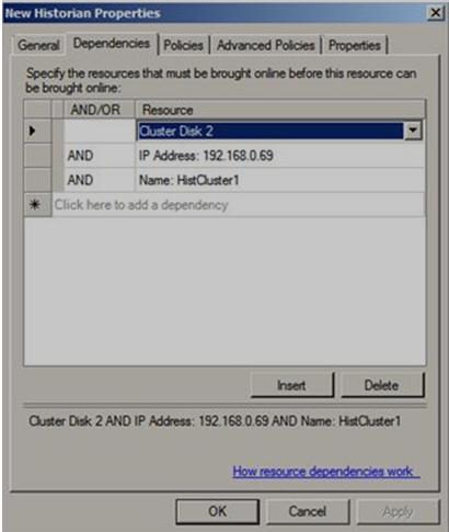 You can now bring the Historian service online. Adding Alarm Archiver Resource to the Cluster 1.