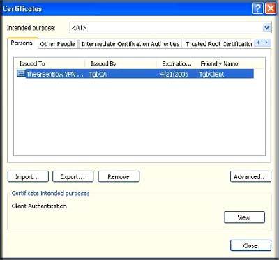 2. Select Tools > Internet Options from the menu. 3. Select the Content tab, and then click Certificates. 4.