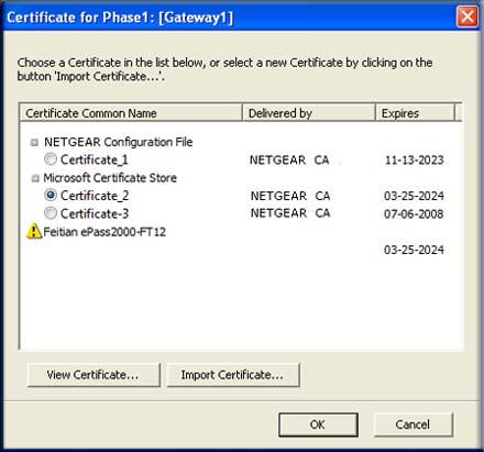 Figure 59. Troubleshooting the Microsoft Certificate Store To prevent error, ensure the following: Certificates must be certified by a certificate authority (CA) and the certificate status must be Ok.