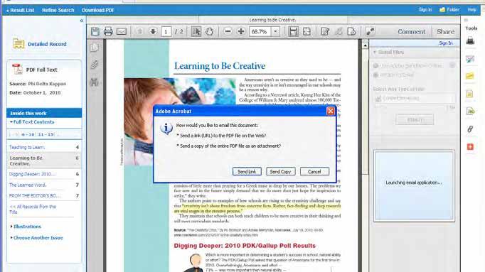 Emailing individual PDF articles -4