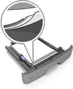 The printer reprints jammed pages unless the memory required to hold the pages is needed for other printer tasks. Avoiding jams Load paper properly Make sure paper lies flat in the tray.