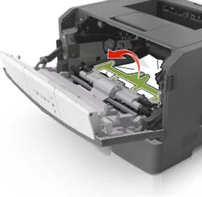 Doing so may affect the print quality of future print jobs. 4. Place the imaging unit aside on a flat, smooth surface.