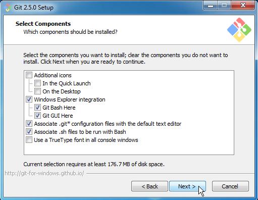 3. Continue the installation by selecting