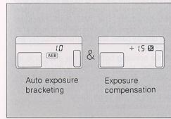 5 and + 2.5. Example: 1) Set auto exposure bracketing value to 1.0--( - 1.0, +/- 0, + 1.0).