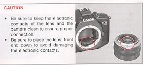 To remove the lens, turn it counterclockwise while pressing the lens release button.