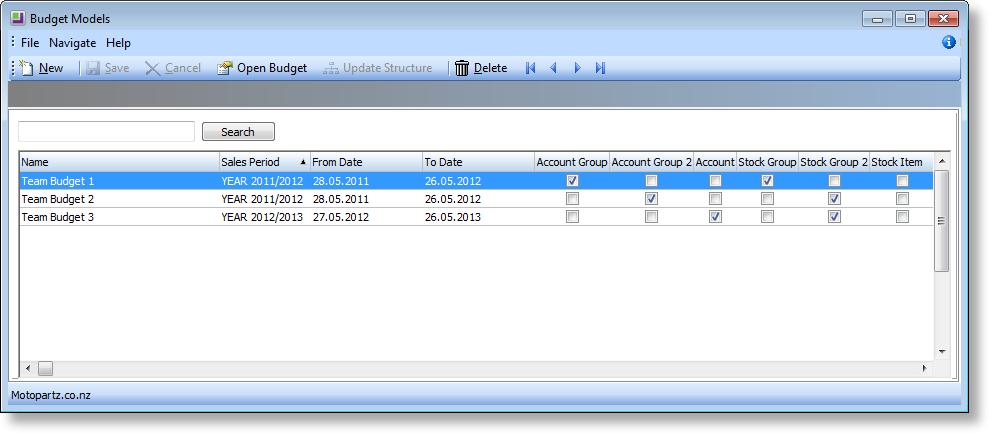 Setting Up Sales Team Budgets Sales Team Budgets use the same budgeting periods as the EXO Business Analytics module.