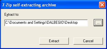 Installation Files Extraction The full installation set consists in a single self-extracting EXE file that you can execute in order to extract all files that you need for the setup of the software.