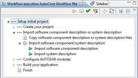 Figure 23: Instructions to import the system extract into the project.