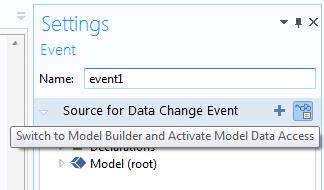 The following two sections describe the options available in the Settings window of an event.