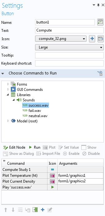 Note that in the example above, you do not have to use the Method editor. In the command sequence, select the file success.