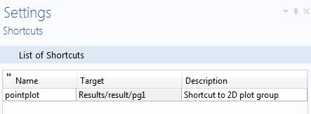 This variable is stored as a shortcut in the Declarations node, as shown in the figure below together with the corresponding Settings window.