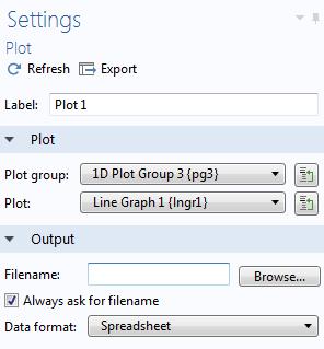 File Export FILE EXPORT USING THE MODEL TREE In a command sequence of, for example, a button, you can export data generated by the embedded model by running a subnode of the Export or Report nodes.