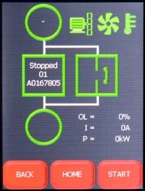 If connecting to multiple starters, a Modbus splitter (SR55-SPLT) will be required for each starter. On the remote touchscreen go to Modbus Network Settings as shown in Fig 1. and select Scan Bus.