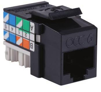 Together with OCC s Category 6 patch panel options, the H2O Category 6 solution provides a versatile and economic option for any structured cabling environment.