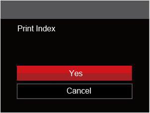 Select [Yes] and press the button to confirm printing; select [Cancel] and press the button to
