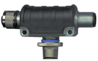 Cable connector, male, straight exit (field installation) 6-pin DIN (M16) PG9 size