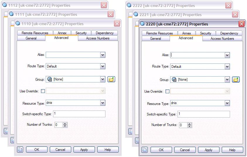 Appendix D: Configuring DNIS Pooling 3. On the Advanced tab of each Access Resource, type the word dnis in the Resource Type field. (See Figure 24.