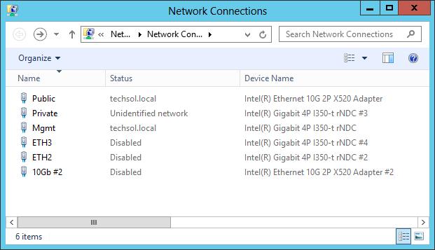 3 Network configuration 3.1 Public interface The public interface contains the IP address of the server that is accessed over the network.