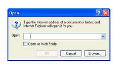 .. using Windows XP and Internet Explorer) from the File menu and navigate to your index.html file.