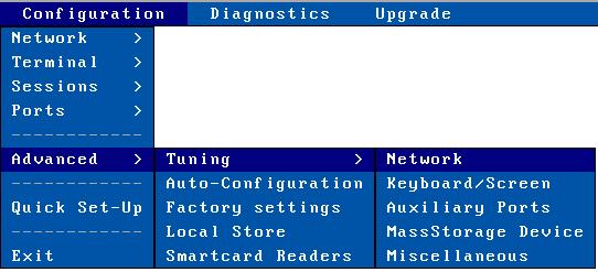 Appendix On next boot, the Quick Set-Up will be displayed and the Auto-Configuration service will be started (see Chapter 2). A.8.
