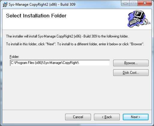 2. In the following wizard page you can enter an optional installation