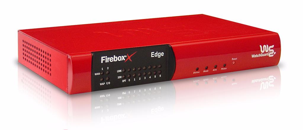 APPENDIX A Firebox X Edge Hardware The WatchGuard Firebox X Edge is a firewall for small businesses and branch or remote offices.
