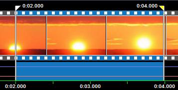 165 Now do the same thing for the End Frame. Move the mouse across the Video Timeline to find where you want to stop the video.